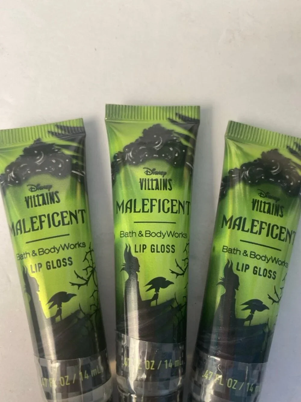 Disney Villains Limited Edition “Maleficent” BBW Lip Gloss 3 New